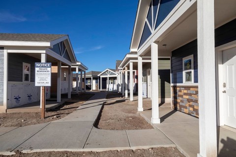 Longmont, Colorado, The Veterans Community Project is building tiny homes for homeless veterans.
