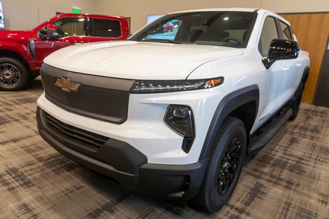 Pontiac, Michigan USA, 4 January 2024, The Chevrolet Silverado was runner-up for the North American