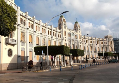 Palacio de la Asamblea architect Enrique Nieto, Plaza de Espana, Melilla, Spain, north Africa,