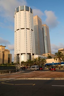 Modern architecture buildings central Colombo, Sri Lanka, Asia, BOC building and Twin Towers World
