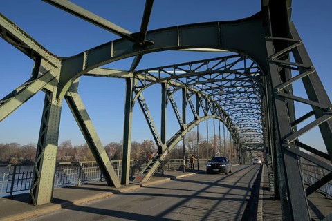 Eiswerder Bridge, Eiswerder Island, Hakenfelde, Spandau, Berlin, Germany, Europe