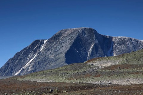 Snohetta, highest mountain in the Dovrefjell range, Dovrefjell-Sunndalsfjella National Park,