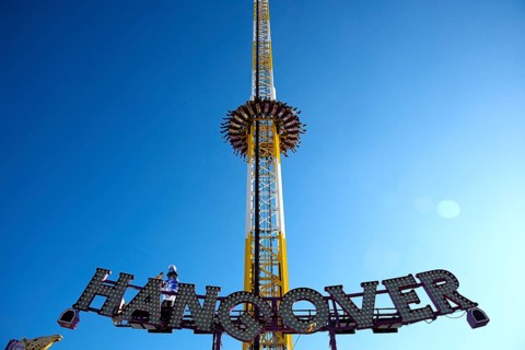 HANGOVER ride at the Oktoberfest, Munich, Bavaria, Germany, Europe