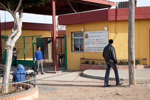 Centro de Estancia Temporal de Inmigrantes, centre for temporary immigrants, Melilla, Spain, north