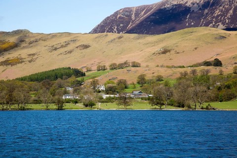 Landscape view of Lake Buttermere, Cumbria, England, UK
