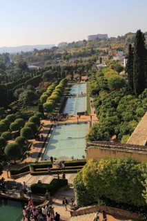 Gardens of the Alcazar de los Reyes Cristianos, Alcazar, Cordoba, Spain, Europe