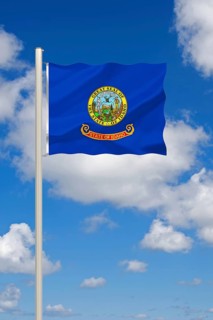 The flag of Idaho, USA, Studio, North America