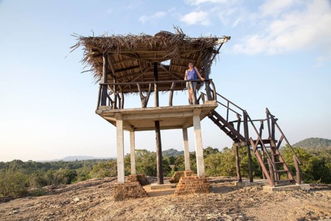 Landscape look-out point Hurulu Eco Park biosphere reserve, Habarana, Anuradhapura District, Sri