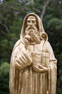 Statue St Benedict's Monastery, Adisham, Haputale, Haputale, Badulla District, Uva Province, Sri