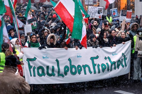 Demonstration in solidarity with the protests in Iran and remembrance of the killing of people by