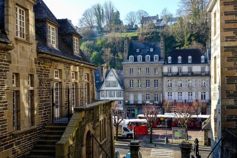 Place des Otages, Morlaix Montroulez, Department Finistere Penn Ar Bed, Region Bretagne Breizh,
