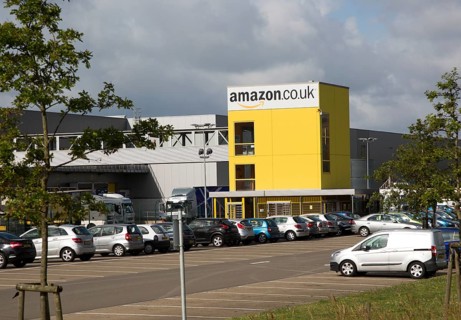 Amazon distribution centre headquarters Swansea, West Glamorgan, South Wales, UK