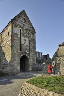 The Nevers Gate, Porte de Nevers at Saint-Valery-sur-Somme, Bay of the Somme, Picardy, France,