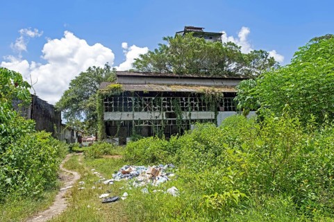 Remnant of the old factory at Marienburg, former sugarcane plantation and village in the Commewijne