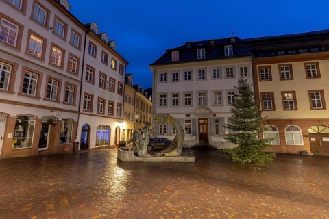 Sumebrunnen, Heumarkt, Old Town, Heidelberg, Baden-Wuerttemberg, Germany, Europe