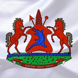 Africa, African Union, the coat of arms of Lesotho, Studio