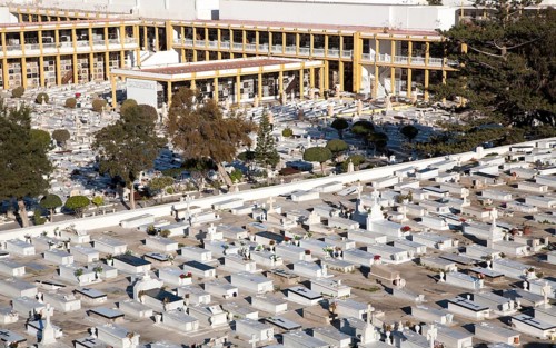 Cemetery in Melilla autonomous city state Spanish territory in north Africa, Spain, Europe