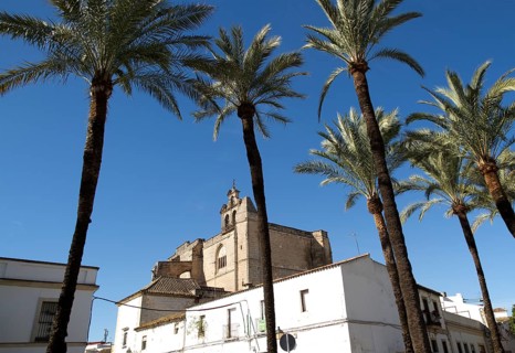 Historic church in Plaza del Mercado, Barrio de Santiago, Iglesia de San Mateo, Jerez de la