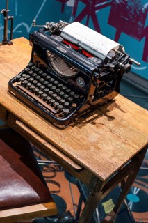 Old typewriter, writing, typing, analogue, history, office history, historical, desk