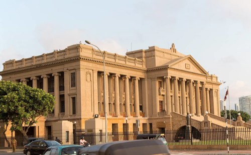 Old Parliament Building now the Presidential Secretariat offices, Colombo, Sri Lanka, Asia