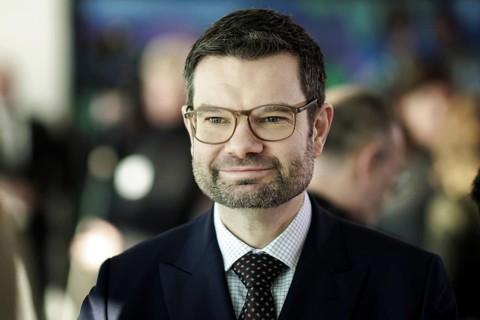 Marco Buschmann, Federal Minister of Justice, pictured during a meeting of the Cabinet. Berlin, 10
