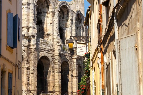 Roman amphitheatre, Arles, Bouches-du-Rhone, Provence, France, Europe