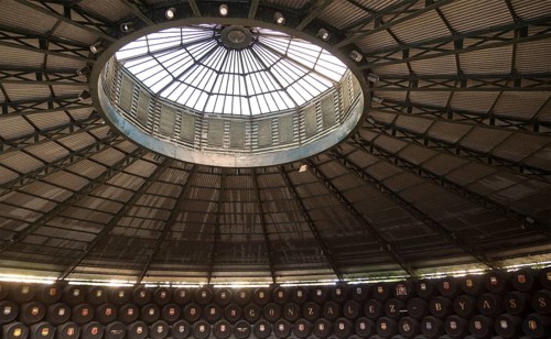 Circular La Conchacircular nineteenth century solera building, Gonzalez Byass bodega, Jerez de la