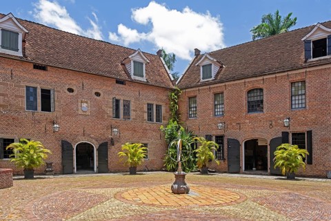 17th century Dutch Fort Zeelandia houses the Surinamese Museum in the city Paramaribo, Paramaribo