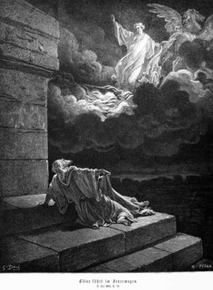 Elijah riding in a chariot of fire, 2nd Book of Kings, chariot, fire, sky, ride, horse, clouds,