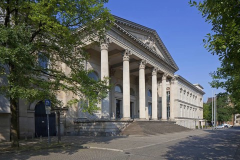 The state parliament in the former Leineschloss, Leine Castle in Hannover, Lower Saxony, Germany,