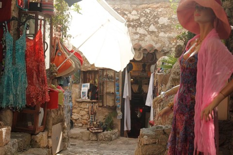Souvenir shops in Eze, Cote d'Azur, Provence, France, Europe