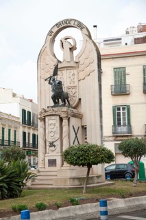 The Statue Grande Libre monument of 1936, Melilla autonomous city state Spanish territory in north