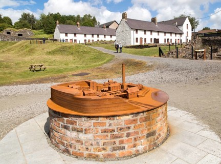 Ironworks museum industrial archaeology, UNESCO World Heritage site, Blaenavon, Monmouthshire,