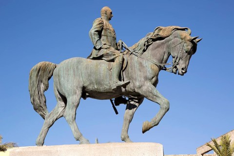 Statue of General Miguel Primo de Rivera, Plaza del Arenal, Jerez de la Frontera, Spain, Europe
