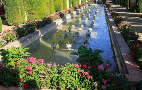 Gardens of the Alcazar de los Reyes Cristianos, Alcazar, Cordoba, Spain, Europe