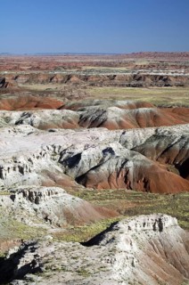 The Painted Desert, part of the Petrified Forest National Park stretches some 50, 000 acres of