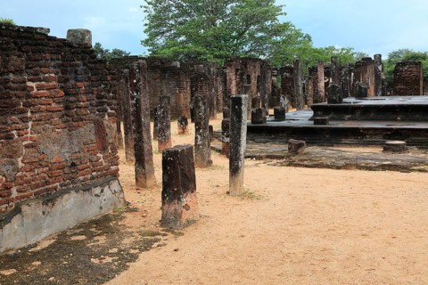 UNESCO World Heritage Site, ancient city Polonnaruwa, Sri Lanka, Asia, Buddha Seema Pasada
