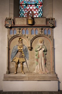 St Castor Basilica, Friedrich von Sachsenhausen Tomb, Coblenz, Rhineland Palatinate, Germany,