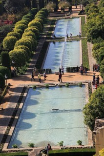 Gardens of the Alcazar de los Reyes Cristianos, Alcazar, Cordoba, Spain, Europe