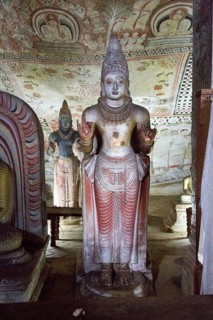 Buddha figures inside Dambulla cave Buddhist temple complex, Sri Lanka, Asia