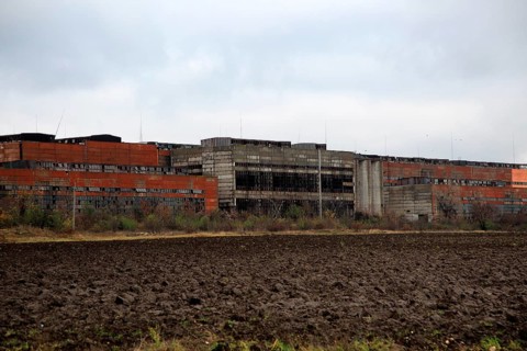 Deindustrialisation closed factory heavy industry, Shishmantsi, Plovdiv province, Bulgaria, eastern