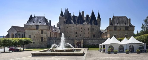 Chateau de Jumilhac, medieval castle at Jumilhac-le-Grand, Dordogne, Aquitaine, France, Europe