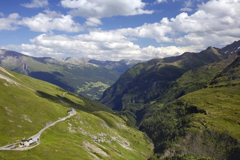 The Glocknerhaus, mountain refuge along the Franz-Josefs-Strasse, Grossglockner High Alpine Road