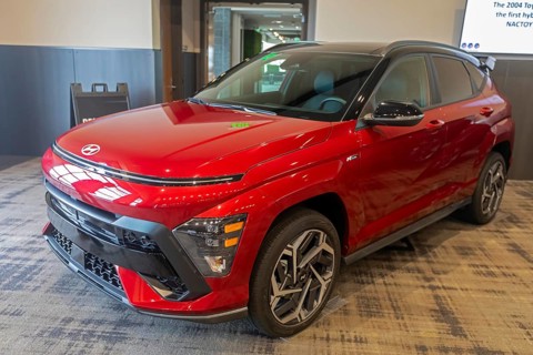 Pontiac, Michigan USA, 4 January 2024, The Hyundai Kona N Line was runner-up for the North American