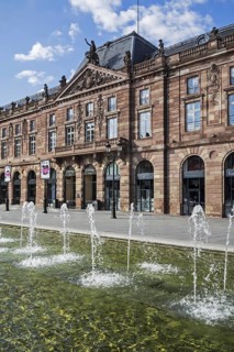 The Aubette, historical building on Place Kleber in Strasbourg, Alsace, France, Europe