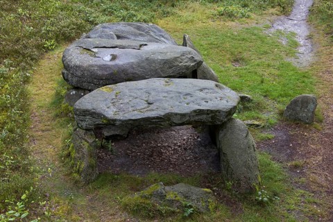 Seven Stone Houses, Sieben Steinhaeuser, dolmens from the neolithic funnelbeaker period at Bergen,