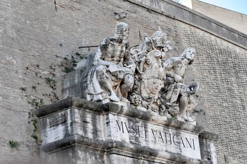 Entrance area, Vatican Museums, Vatican, Rome, Italy, Europe