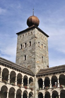 The Stockalper Palace at Brig in the Swiss Alps, Switzerland, Europe