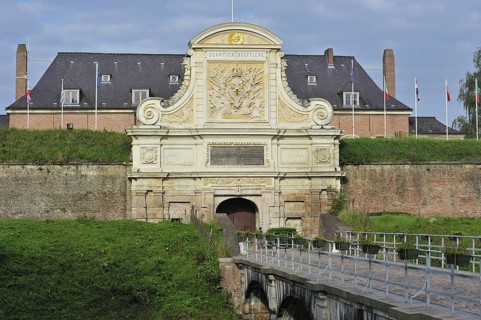 Entrance gate to the Vauban Citadel in Lille, France, Europe