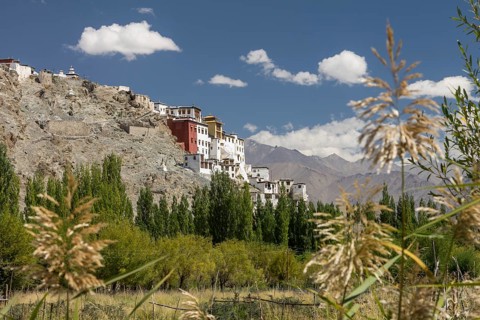Spituk Gompa, the Buddhist monastery located near Leh, the capital of Ladakh region in Northern